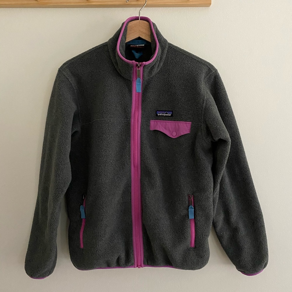 Patagonia Synchilla Snap T Jacket Small Gray